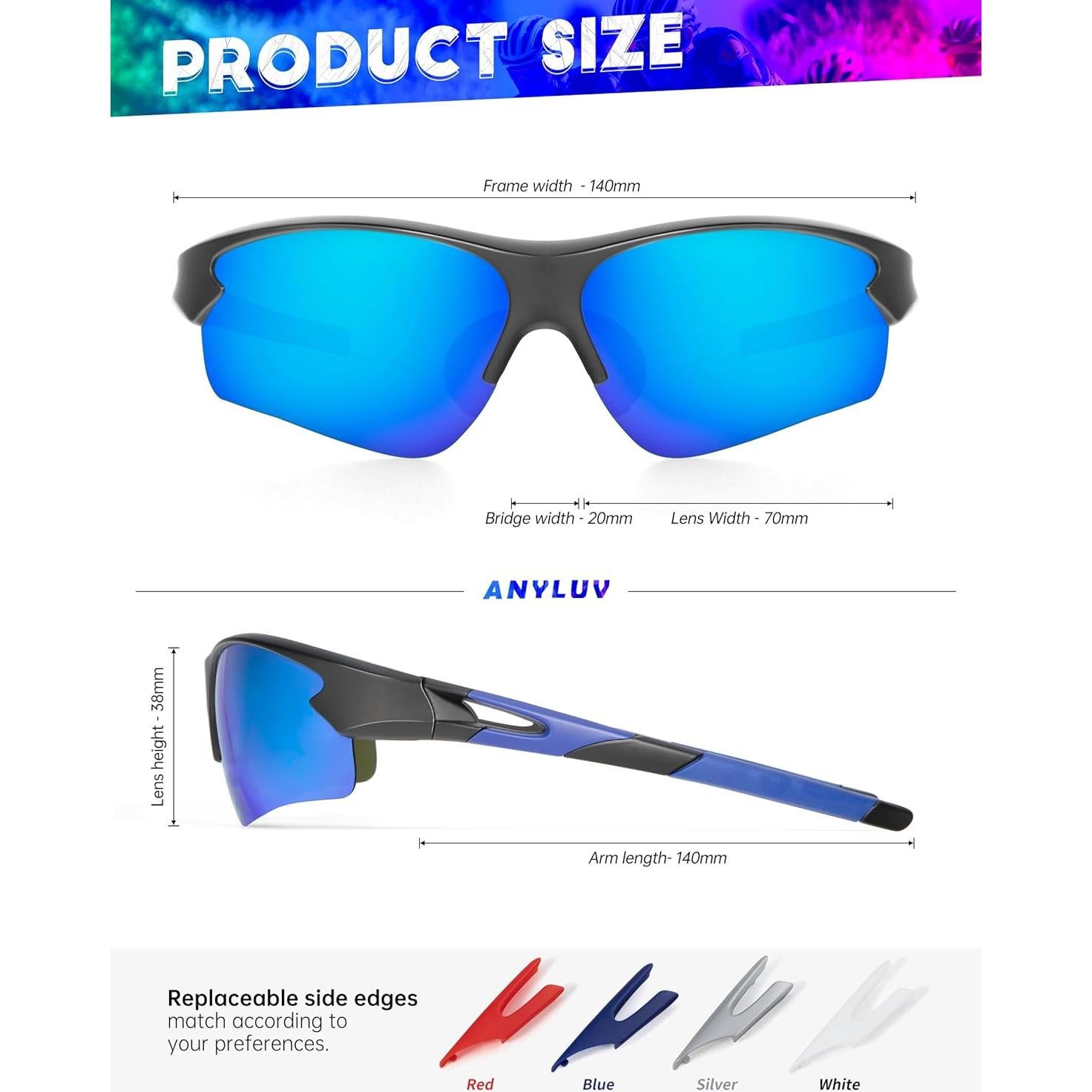 Gafas de sol deportivas ANYLUV A61-1-4-5 polarizadas UV