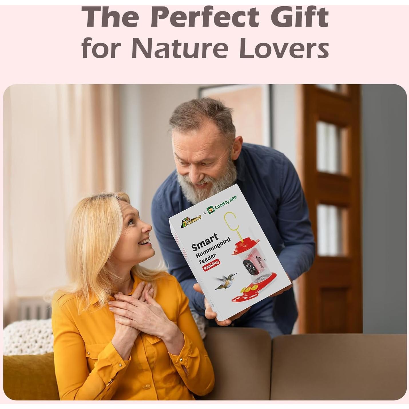 Alimentador de Colibríes Inteligente RichBird con Cámara Solar