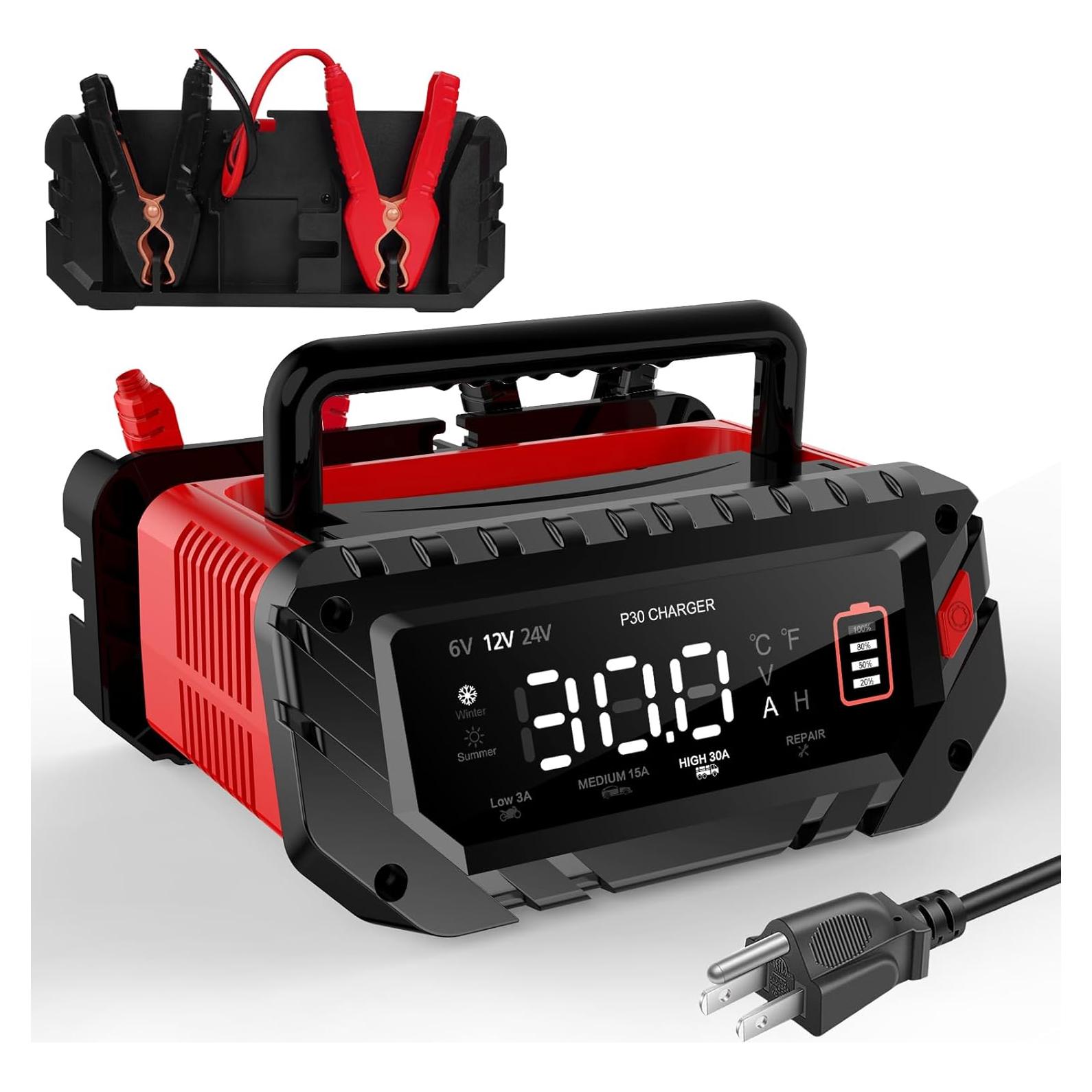 Cargador Inteligente de Batería 6V/12V/24V YHCHKJ 30A