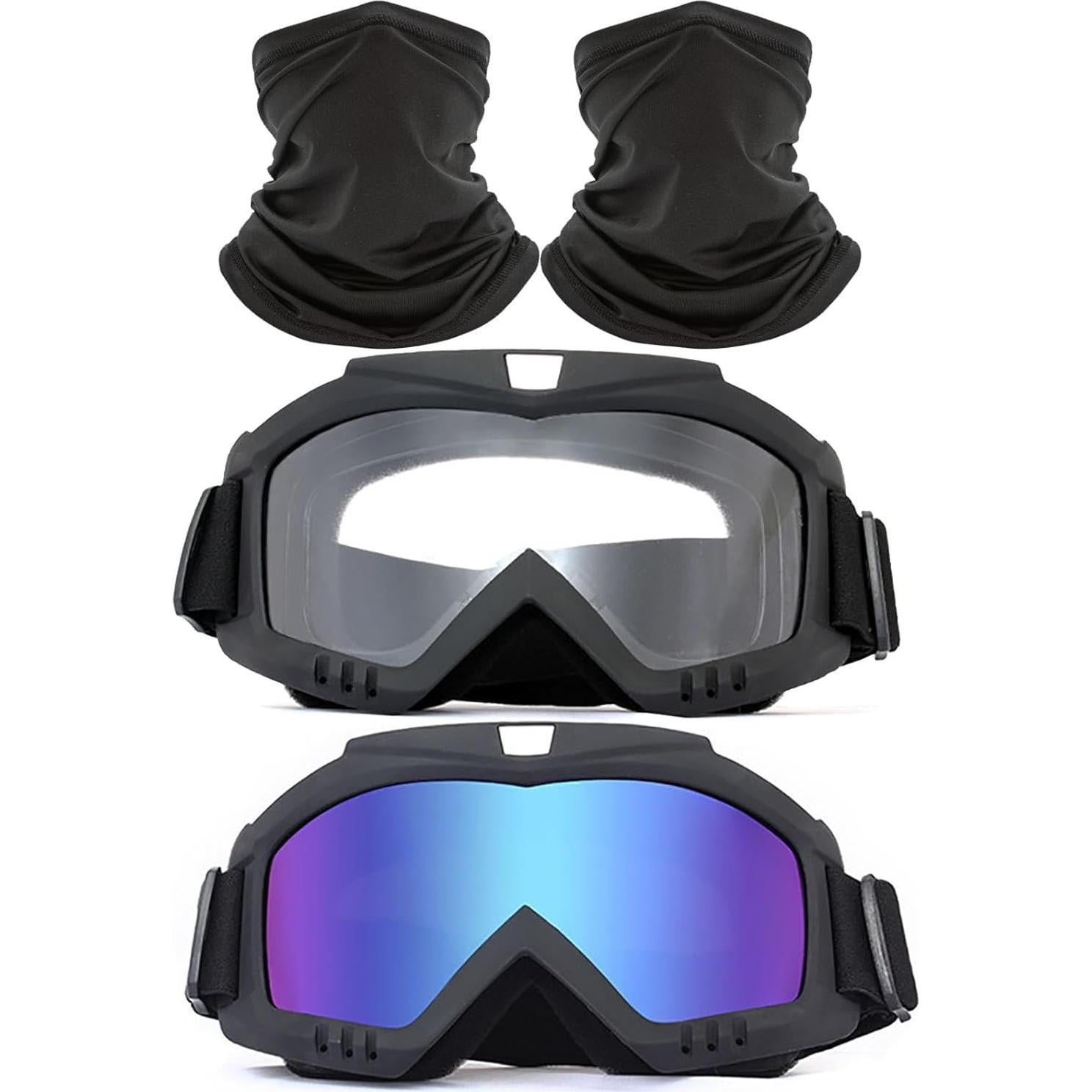 Gafas de Motocross Immoono con Bufanda para el Cuello