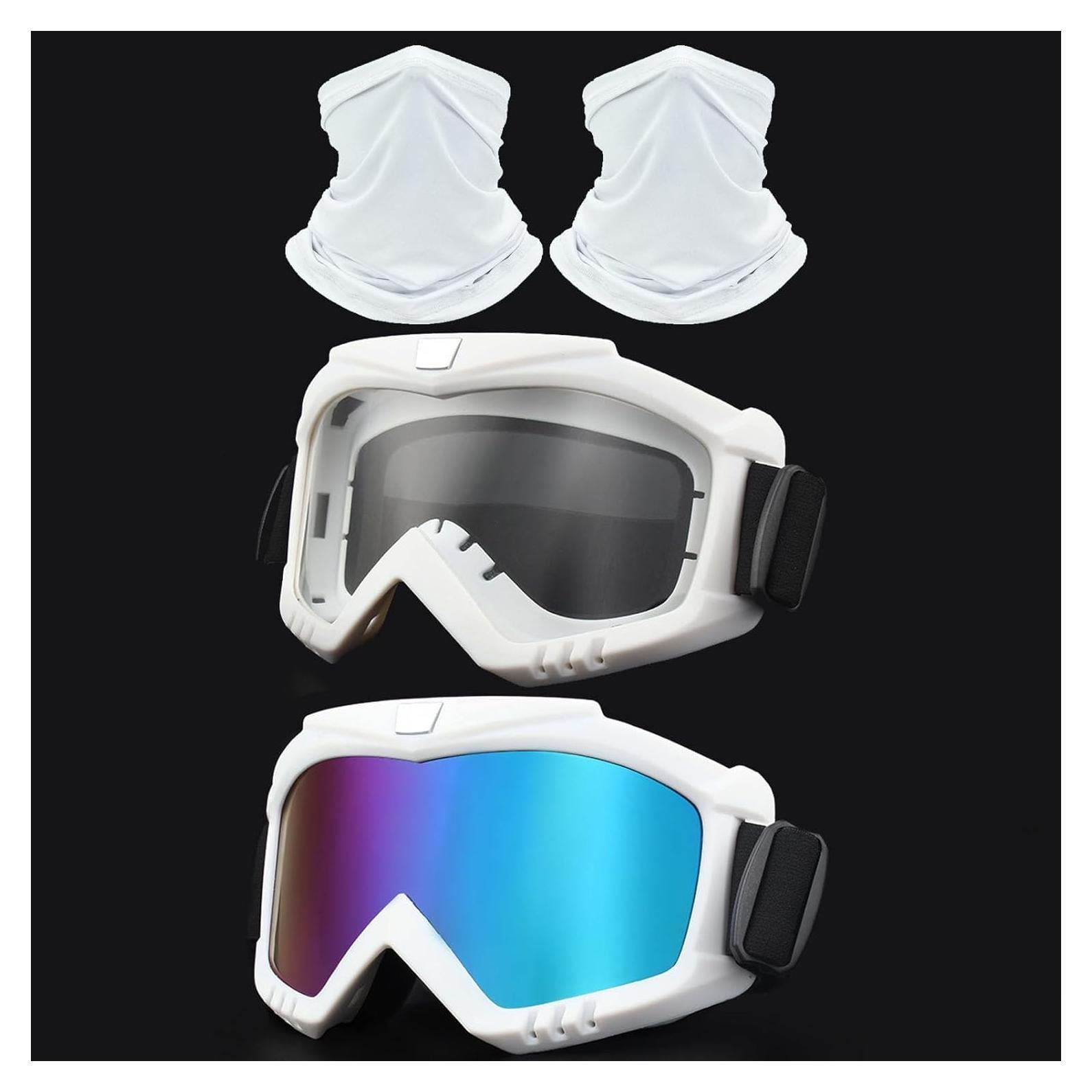 Gafas de Motocross Immoono con Bufanda y Lentes Intercambiables