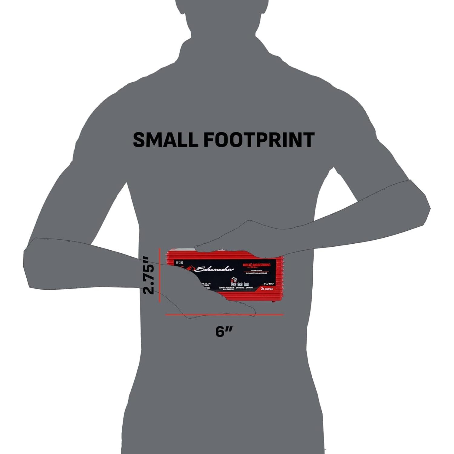 Cargador Mantenedor Schumacher SP1296 2A 6V 12V Automático