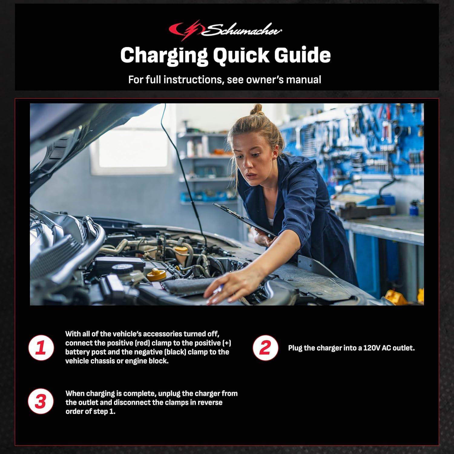 Cargador Schumacher Electric SC1357 6A 6V/12V Automático