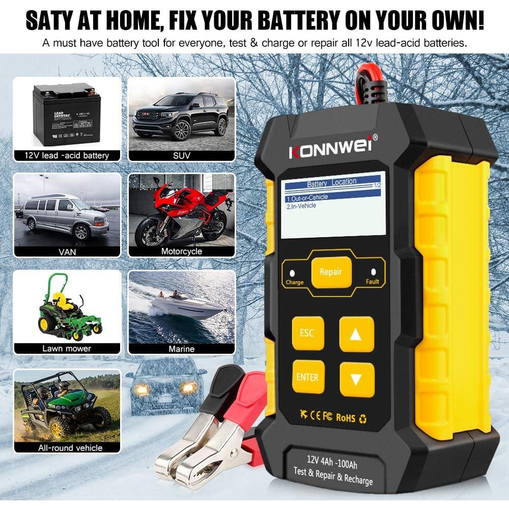 Cargador de Batería KONNWEI KW510 12V 5A Automático