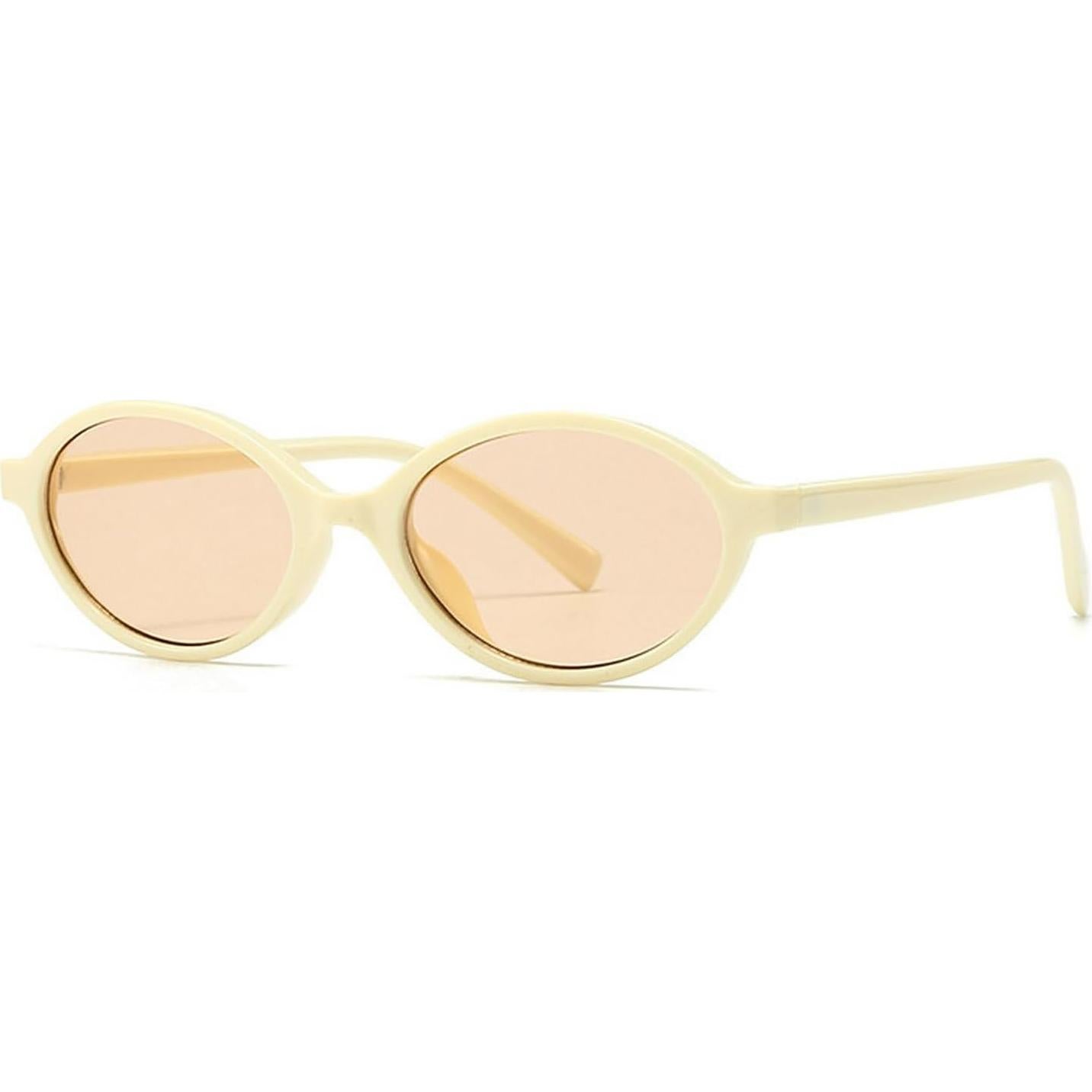 laureles Vintage Oval Sunglasses Women Fashion Sun Glasses for Men Small Frame Round Eyewear Female UV400