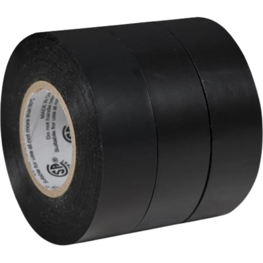 Cinta Eléctrica Profesional Duck 1.9 cm x 15.2 m, Paquete 3 Rollos