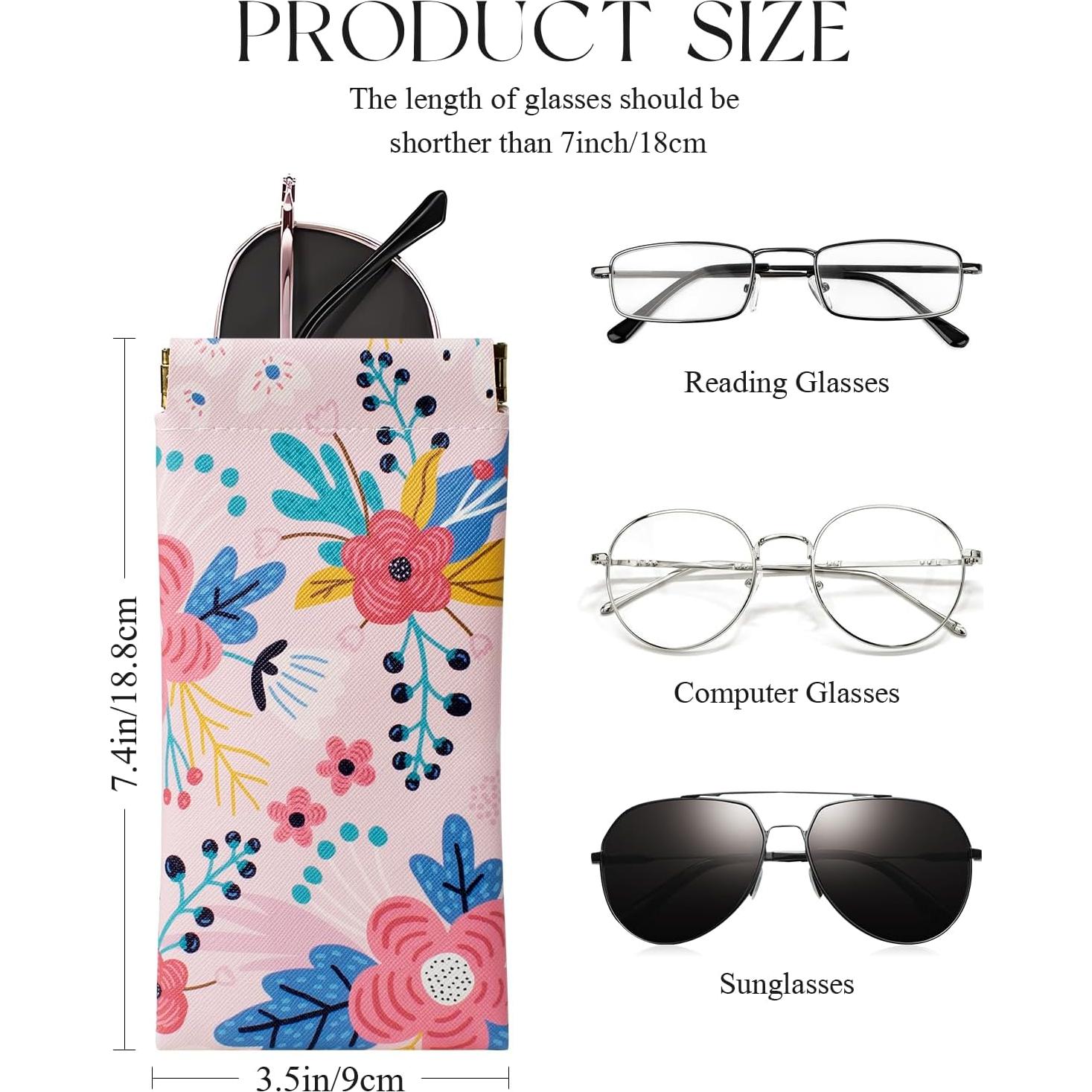 Estuche para Gafas 4 Pcs Marca Desconocida Cuero Suave