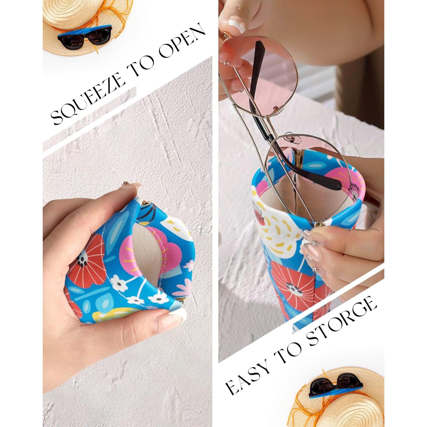 Estuche para Gafas 4 Pcs Marca Desconocida Cuero Suave