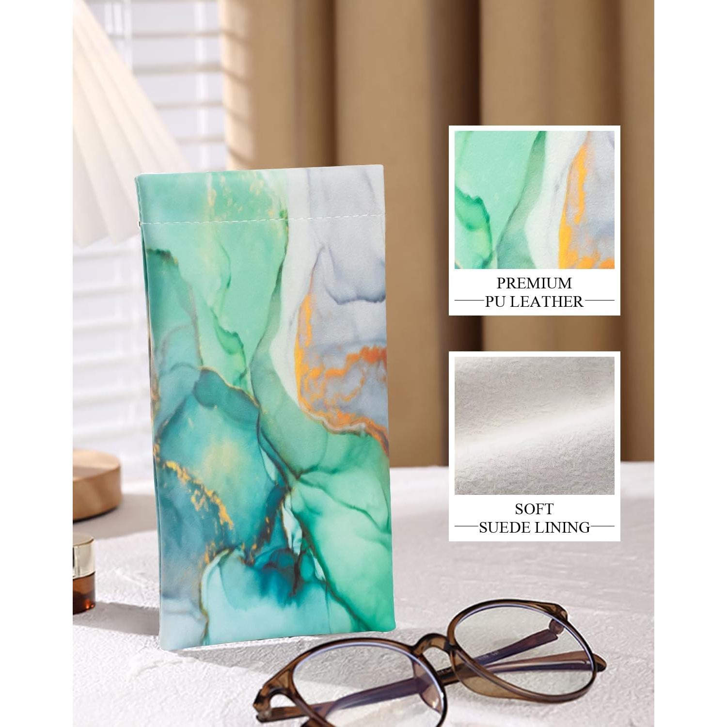 Estuche para Gafas 4 Pcs con Tapa Squeeze y Paño