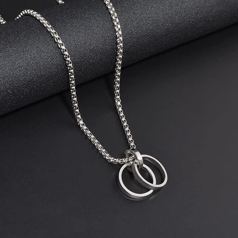 Collar para Gafas de Acero Inoxidable 70 cm Doble Anillo