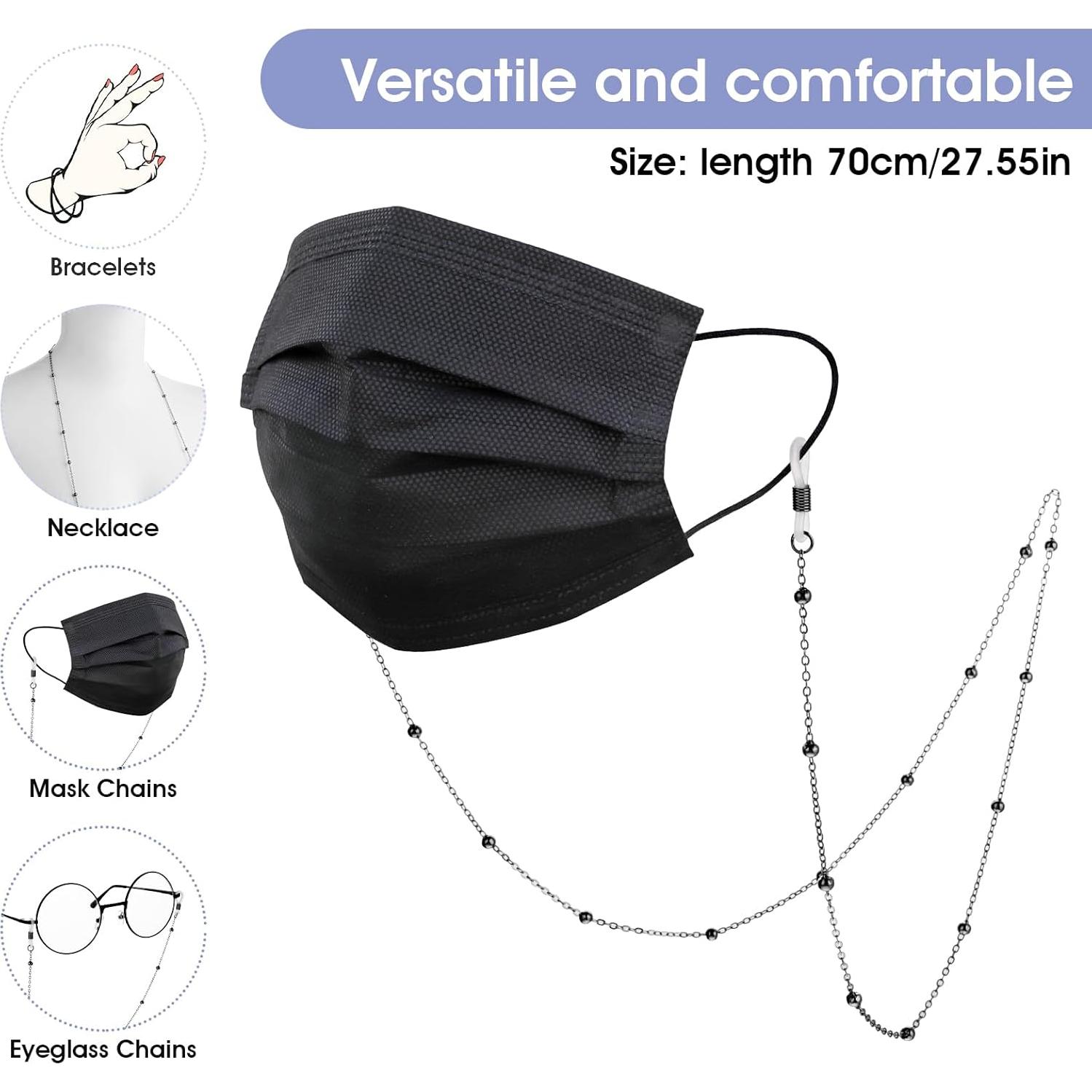 Cadena de Gafas WLLHYF para Mujeres 70 cm Metal Ajustable