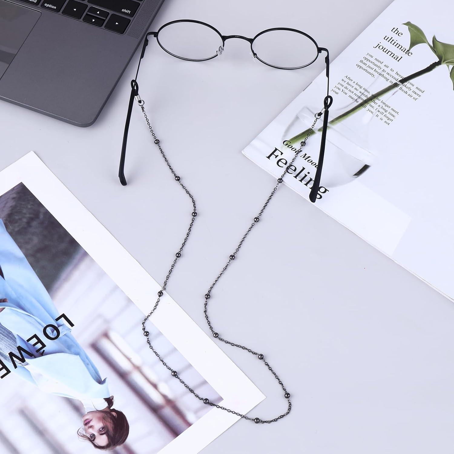 Cadena de Gafas WLLHYF para Mujeres 70 cm Metal Ajustable