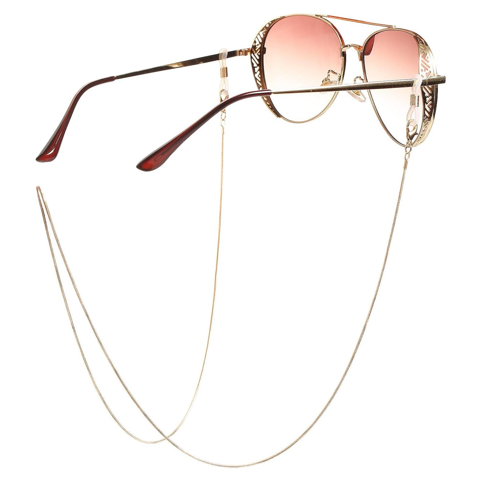 Cadena de Gafas WLLHYF para Mujeres 75 cm Metal Elegante