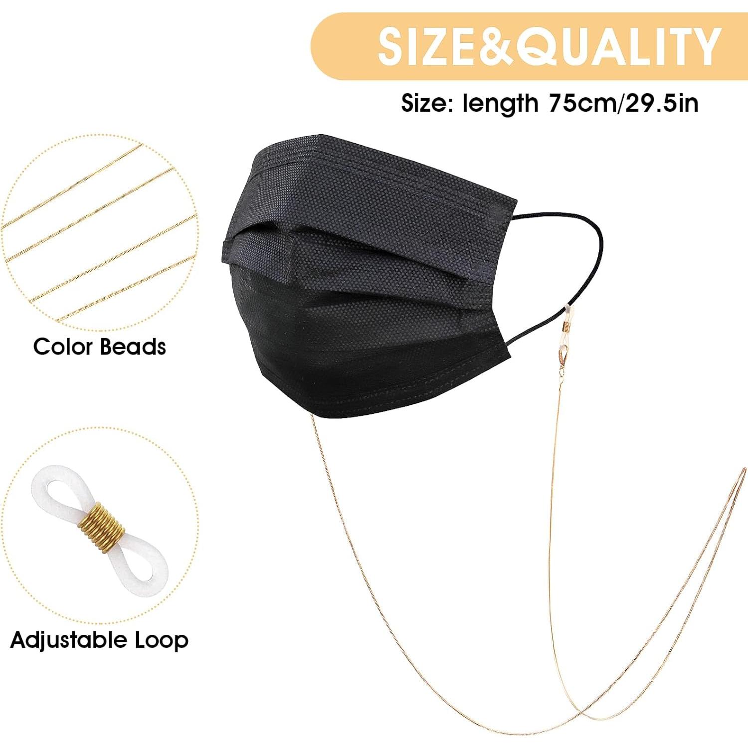 Cadena de Gafas WLLHYF para Mujeres 75 cm Metal Elegante