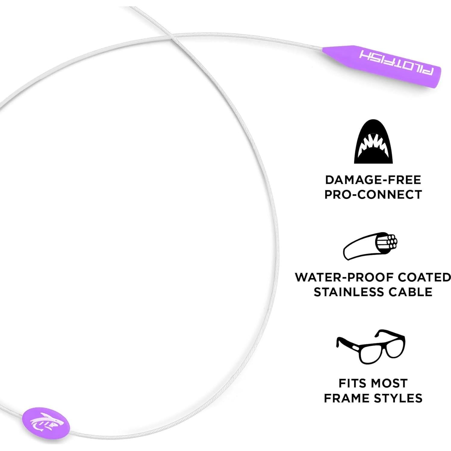 Correa para Gafas Pilotfish Pro Connect 40.6 cm Coral Púrpura