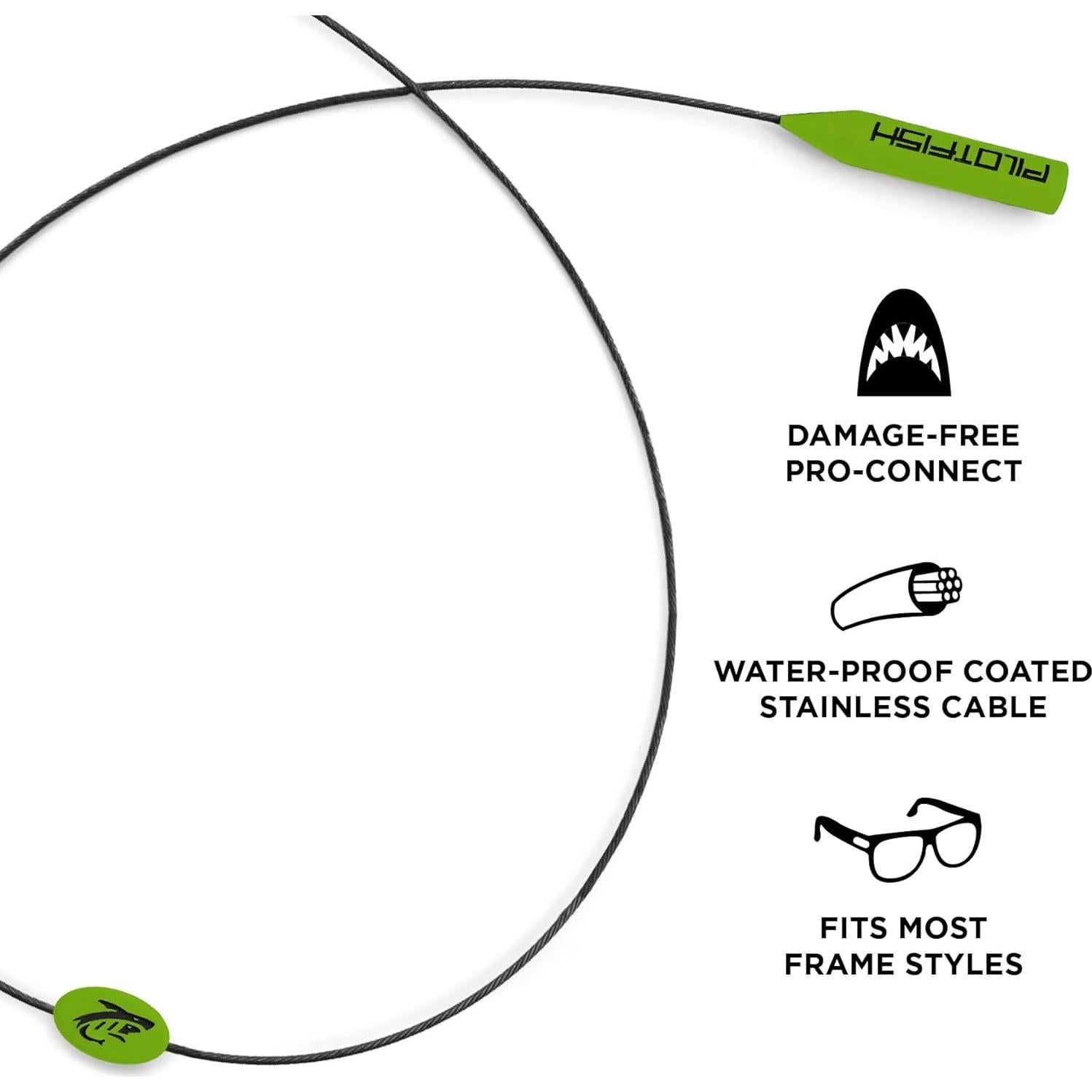 Correa para Gafas Pilotfish Verde Militar 55.88 cm