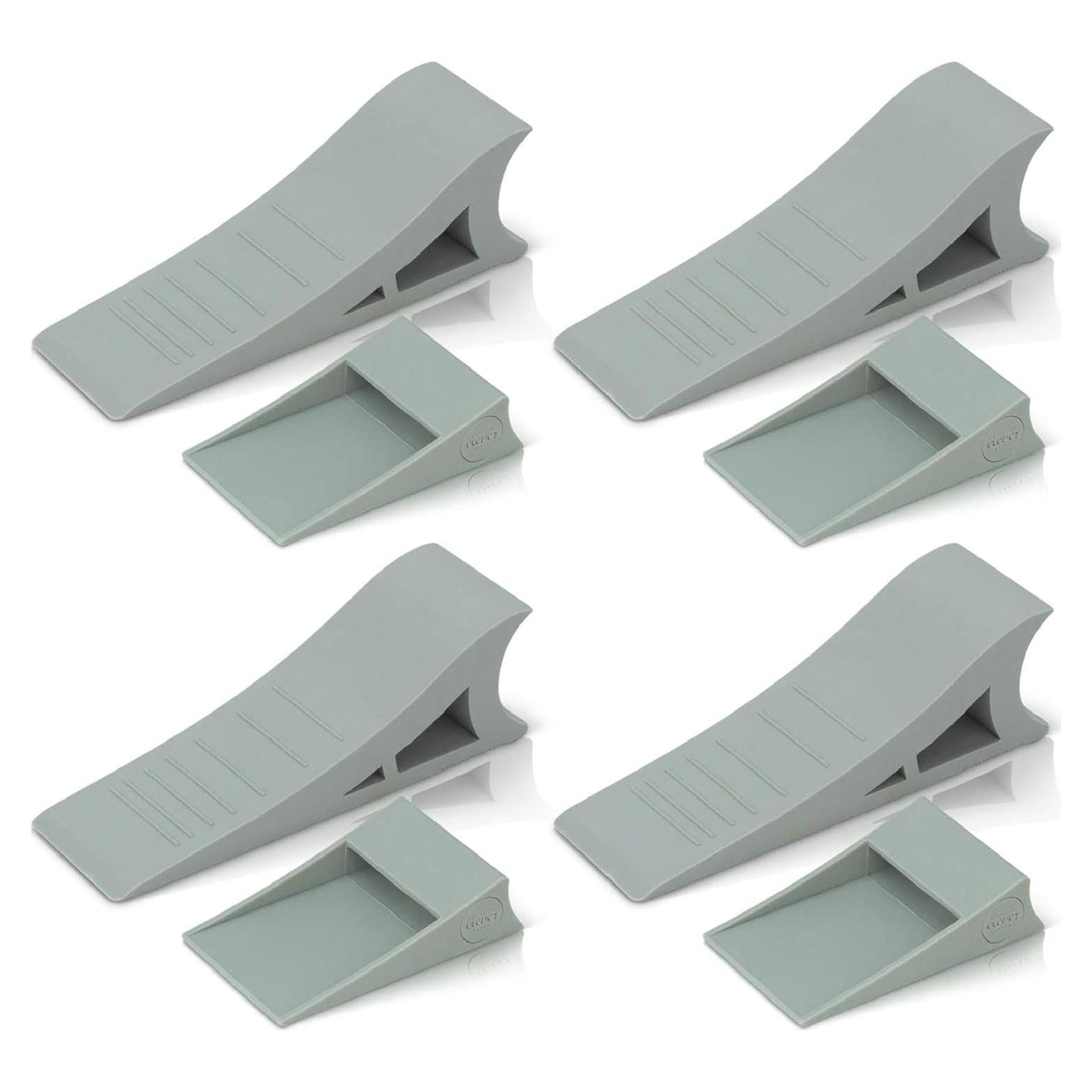 Tope de puerta de goma Quality Clever - 4 unidades gris