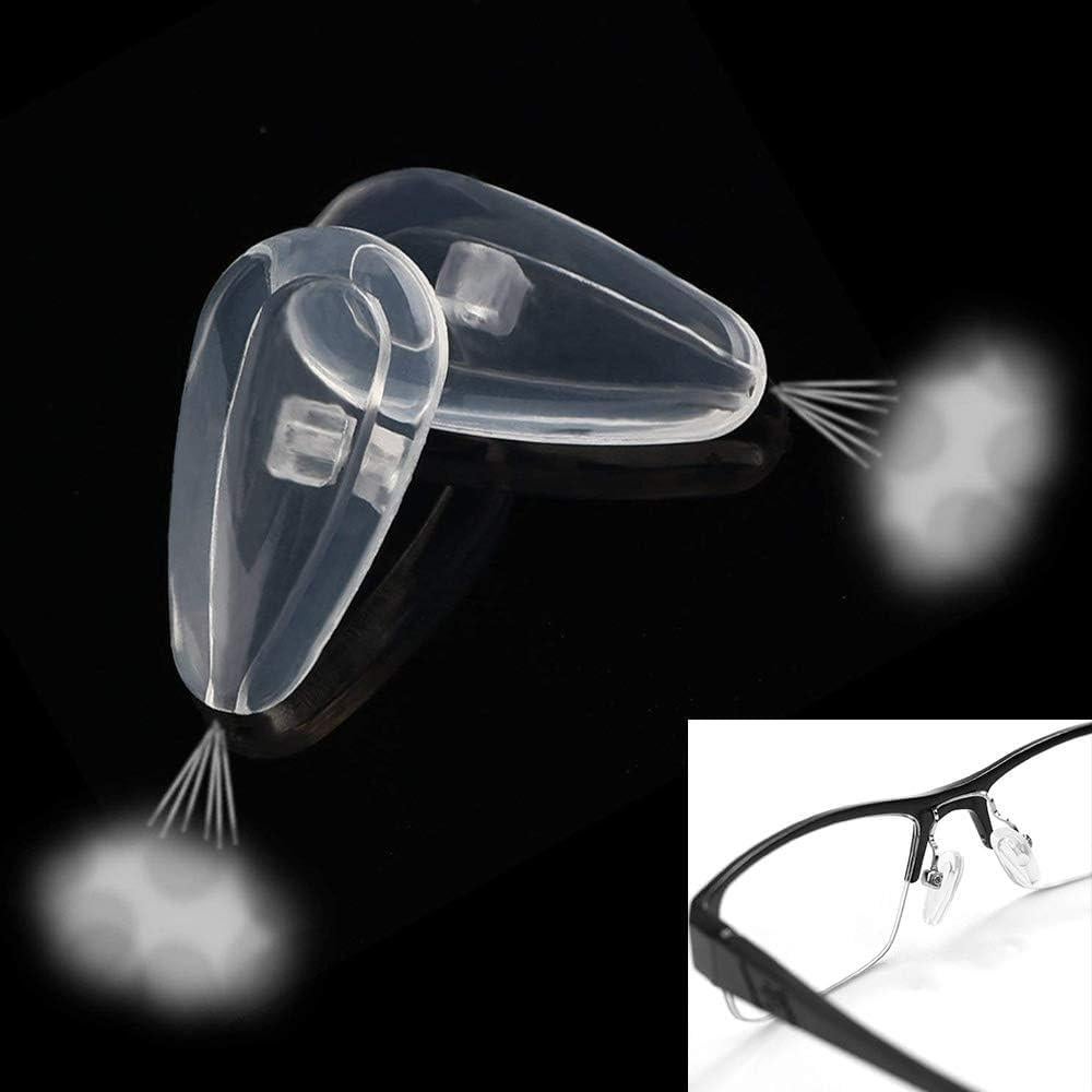 Eyeglass Nose Pads Screw-in Repair Kit Anti-Slip Soft Silicone Air Chamber Bag Glass Pieces with Screws and Screwdriver for Glasses Sunglasses
