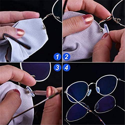 Kit de reparación de almohadillas de gafas Janky 6 pares con tornillos