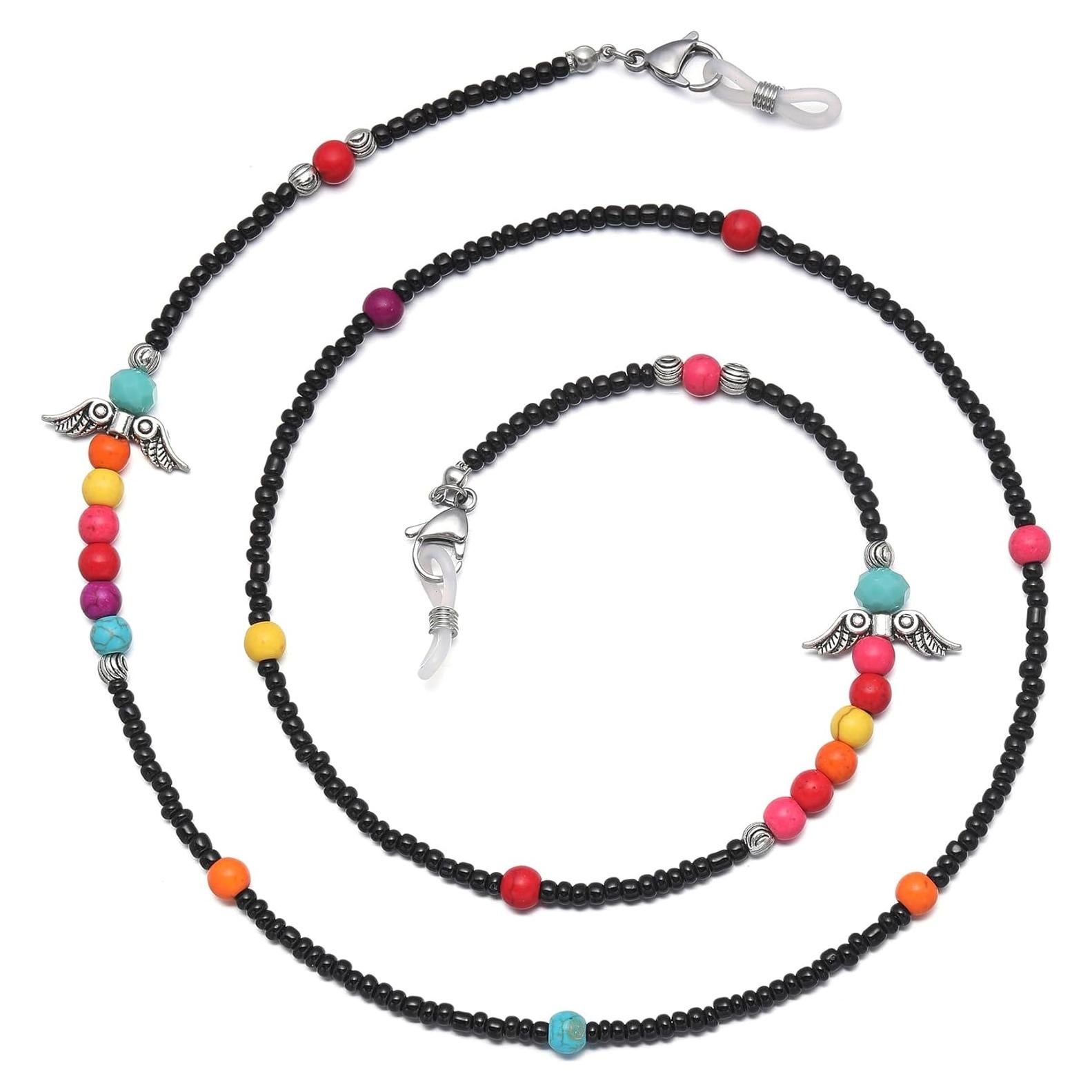 Cadena de Gafas Estilosa con Perlas para Mujeres 72 cm