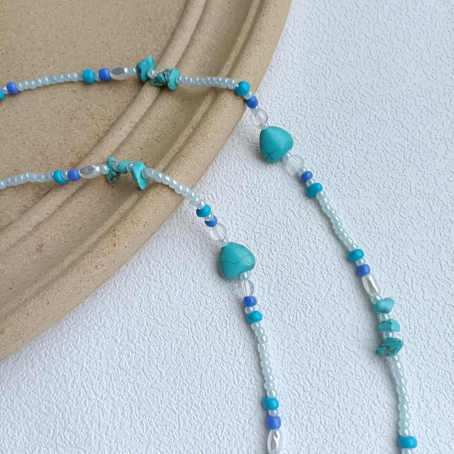 Cadena de Gafas Estilosa para Mujeres - Perlas Ajustables 72 cm