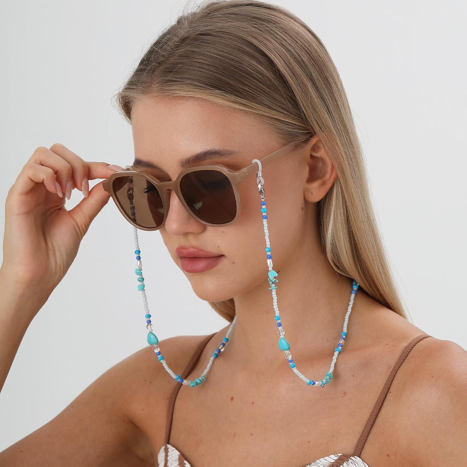 Cadena de Gafas Estilosa para Mujeres con Cuentas 72 cm