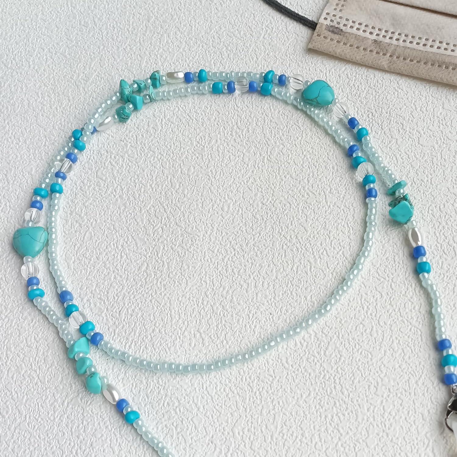 Cadena de Gafas Estilosa para Mujeres con Cuentas 72 cm