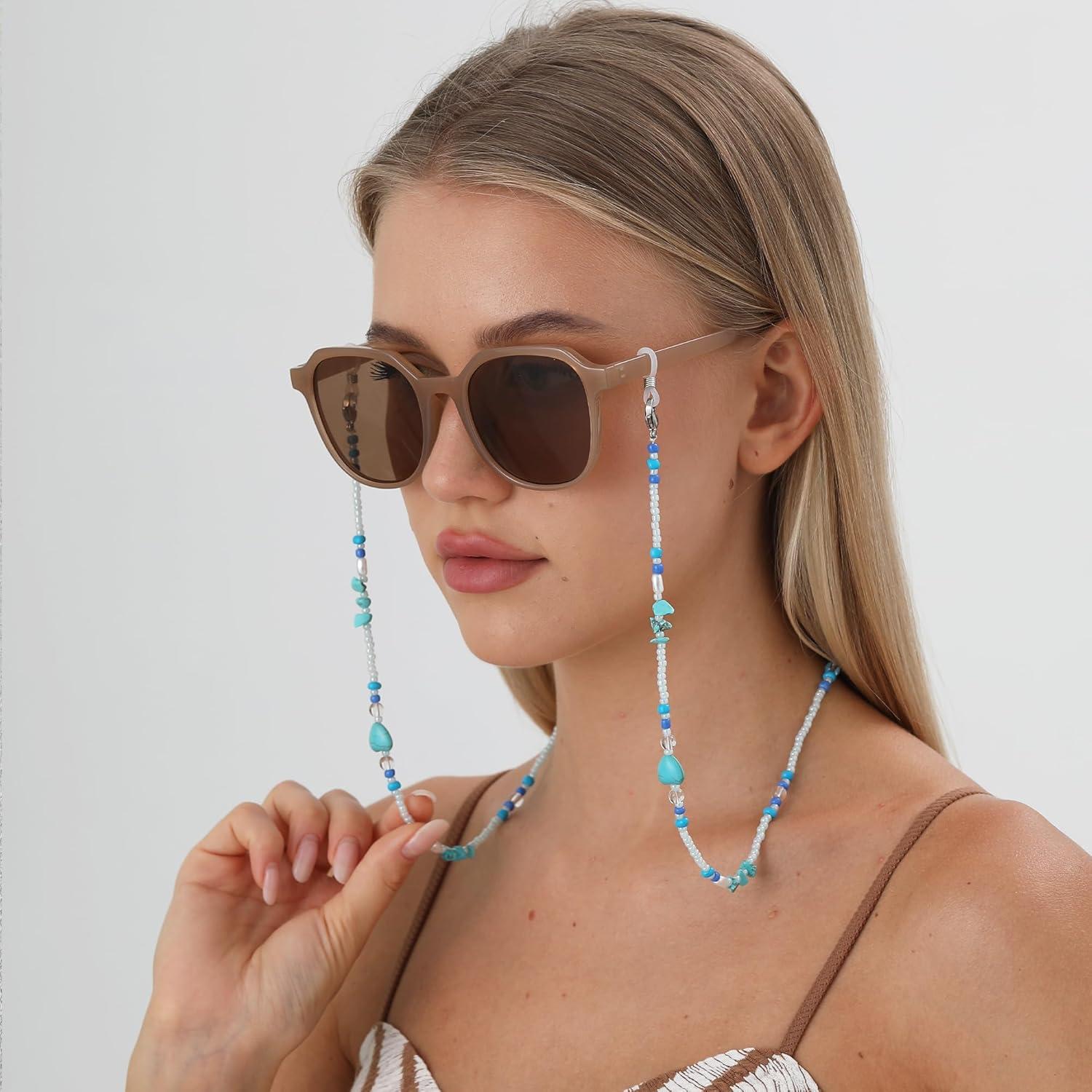 Cadena de Gafas Estilosa para Mujeres con Cuentas 72 cm