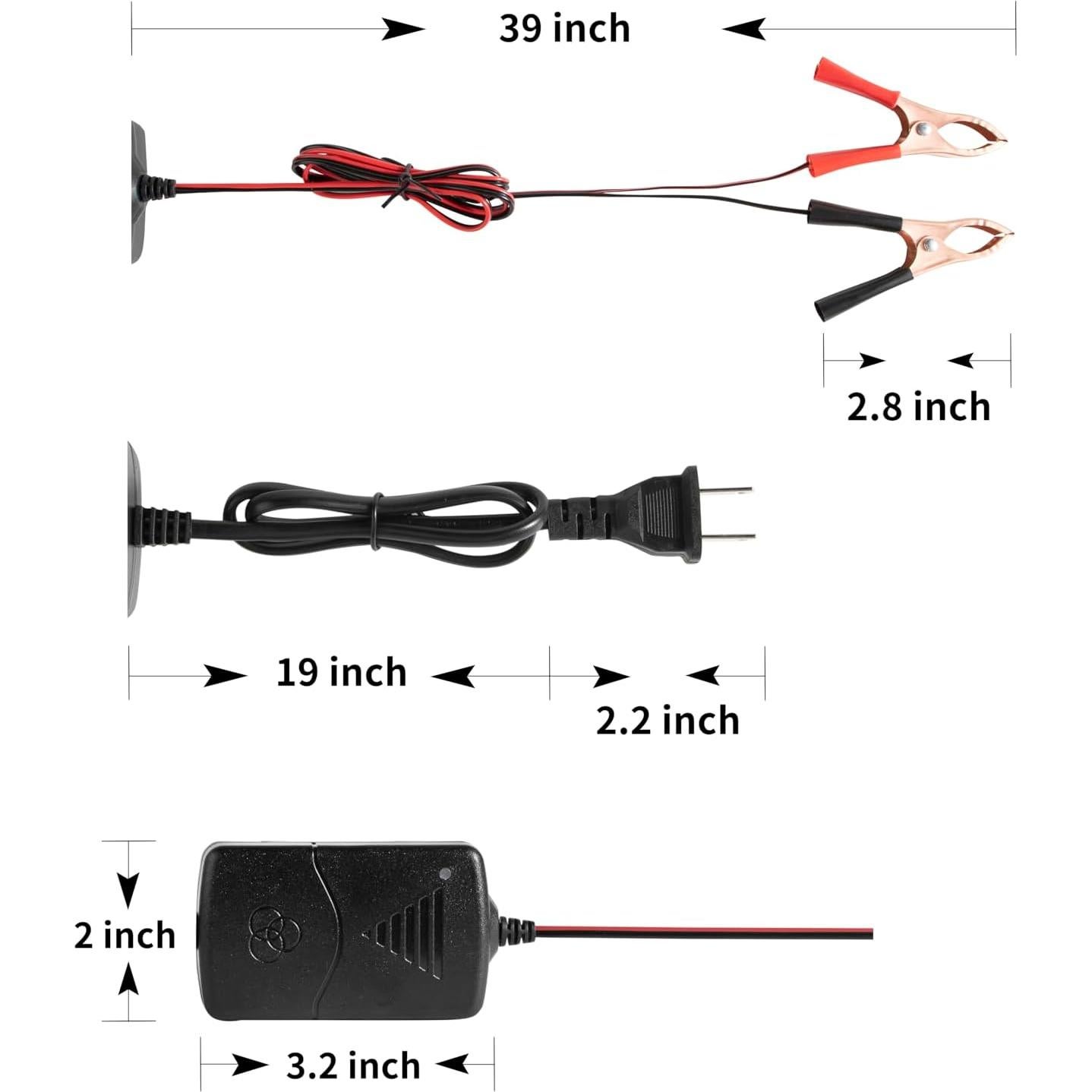 Cargador de Batería 12V KHUI-UAH 2Pc con Protección Inteligente