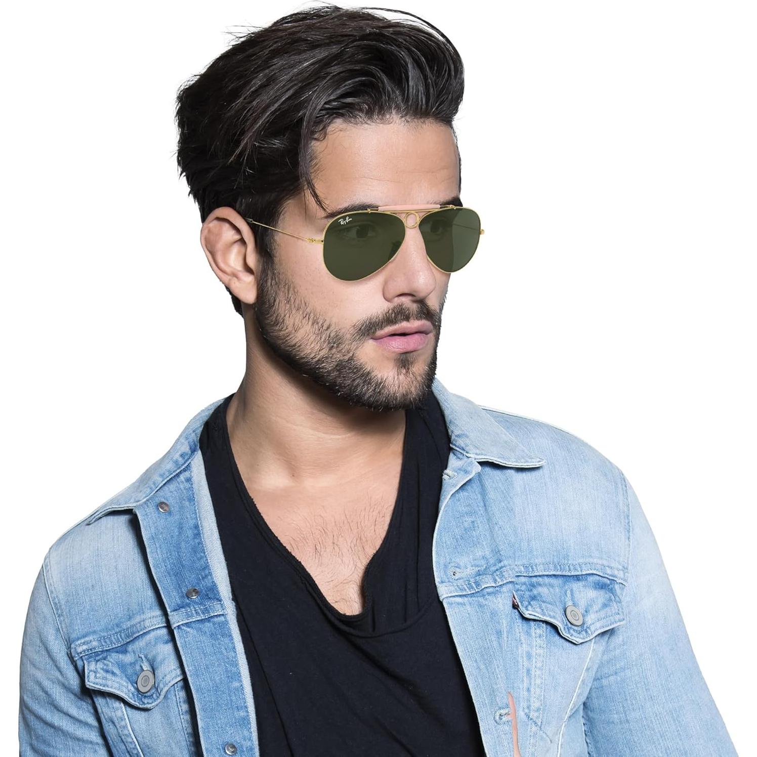 Gafas de sol Ray-Ban RB3138 Shooter Aviador Oro Rubor 58mm