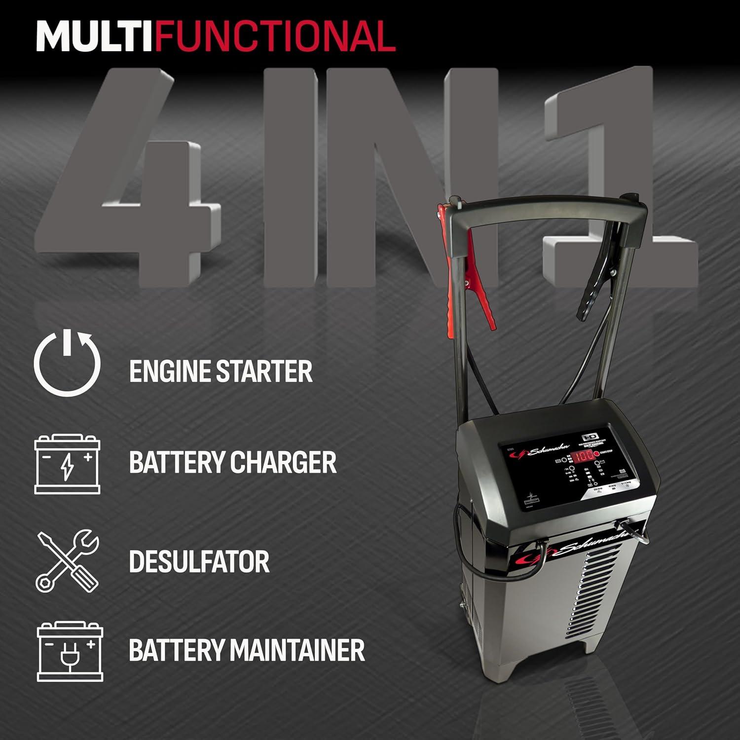 Cargador y Arrancador Schumacher SC1325 4-en-1 250A 6/12V