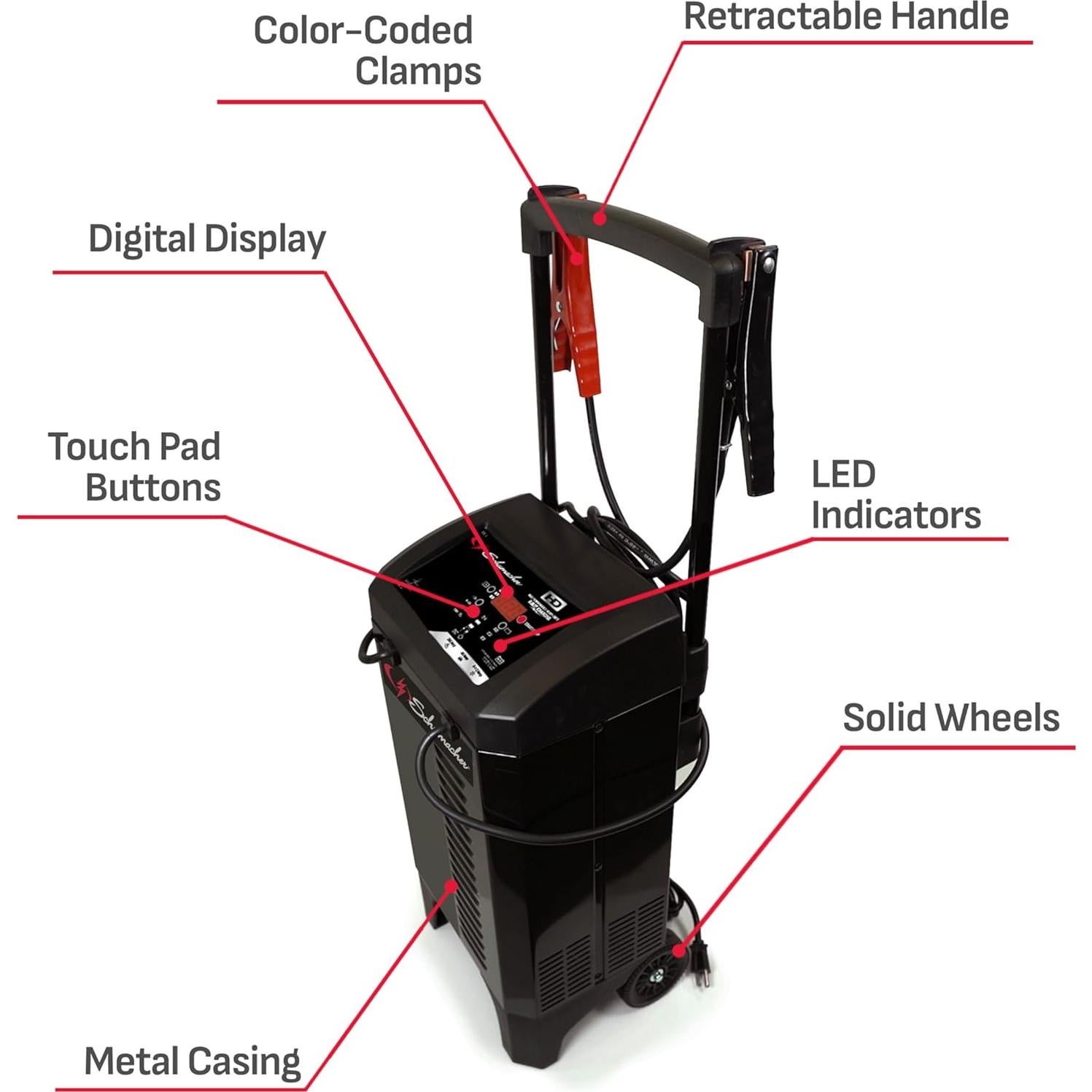 Cargador y Arrancador Schumacher SC1325 4-en-1 250A 6/12V