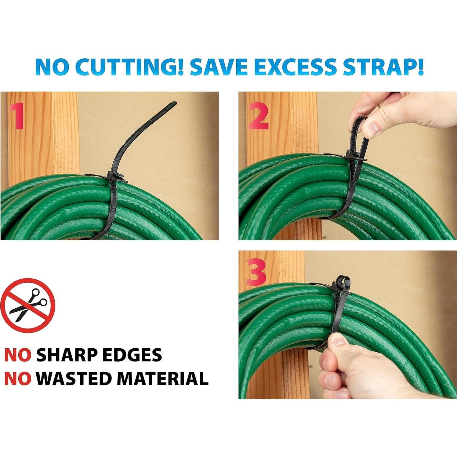 Bridas Reutilizables RETYZ Naranjas Fluorescentes 15.24 cm - 20 Pzas