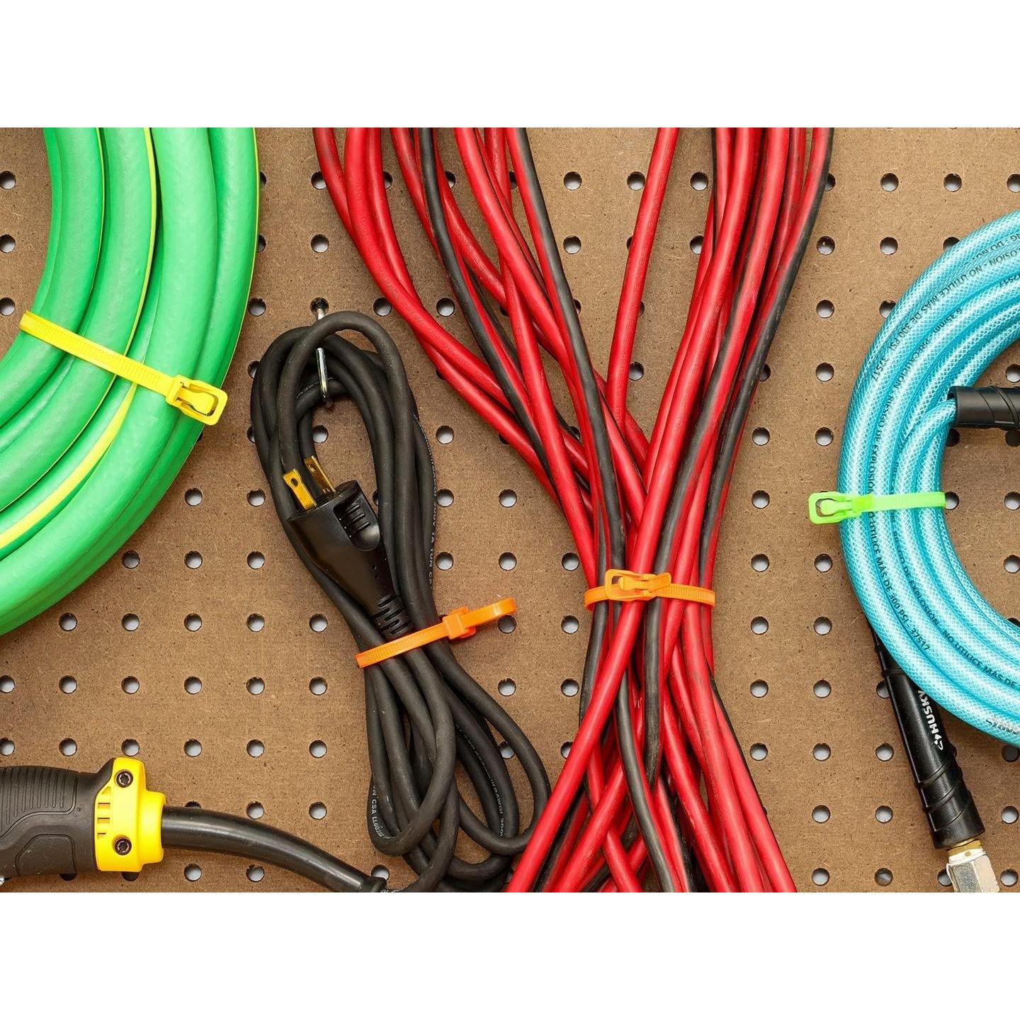 Bridas Reutilizables RETYZ Naranjas Fluorescentes 15.24 cm - 20 Pzas