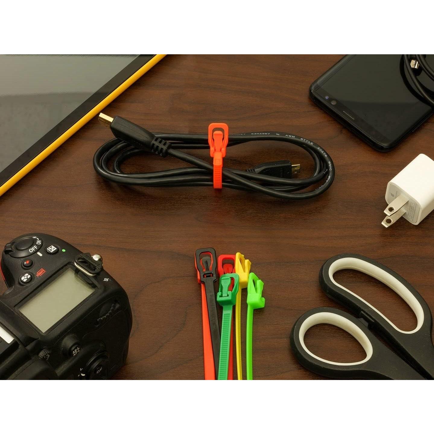 Bridas Reutilizables RETYZ Naranjas Fluorescentes 15.24 cm - 20 Pzas