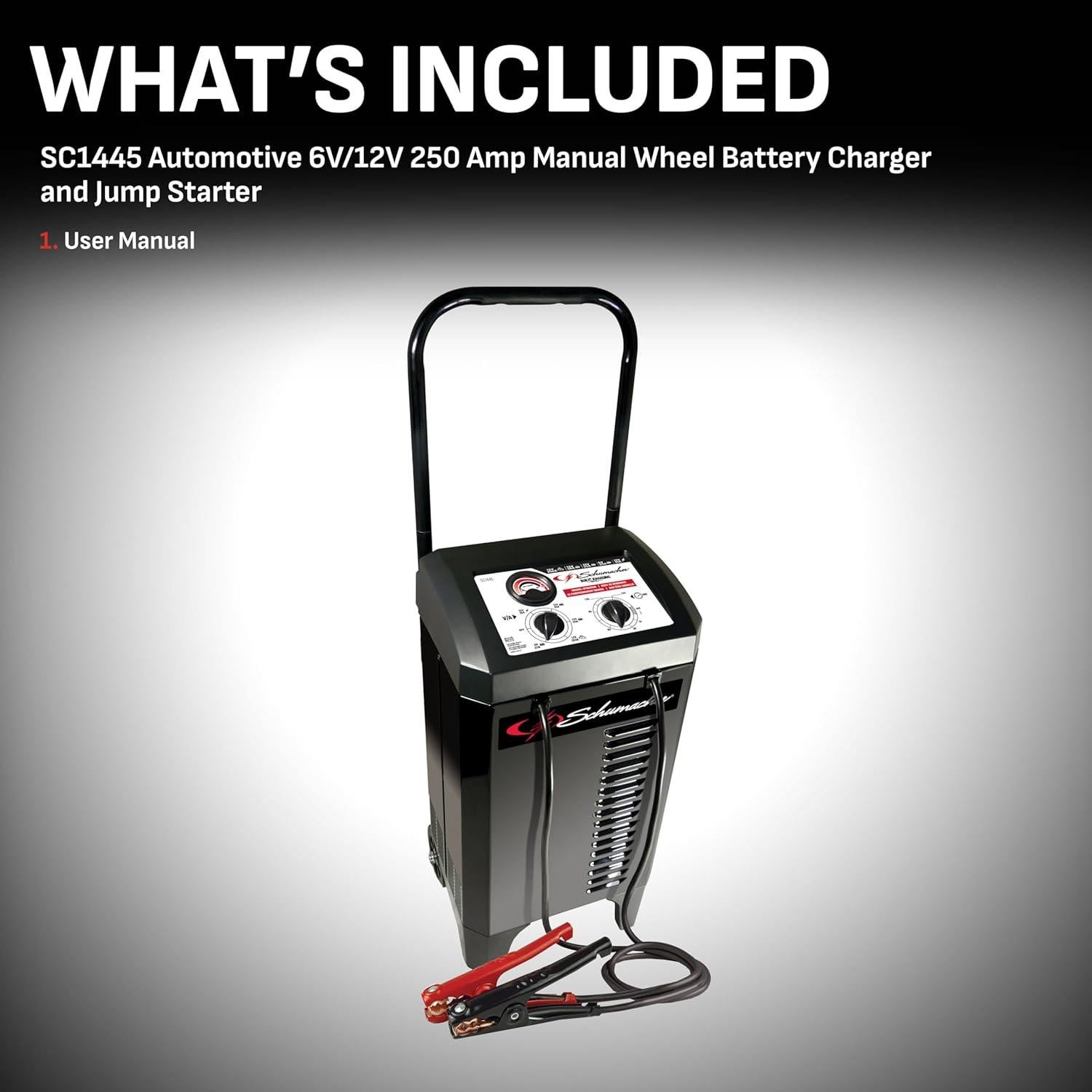 Cargador de Batería Schumacher SC1445 250A 12V Manual