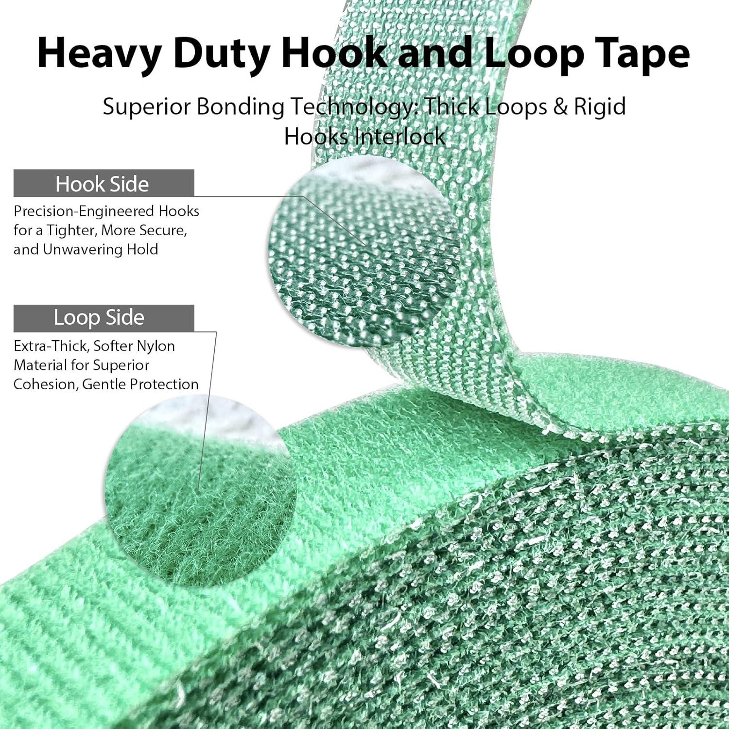 Ataduras Reutilizables MYLTW 15.24m x 1.19cm Nylon Verde