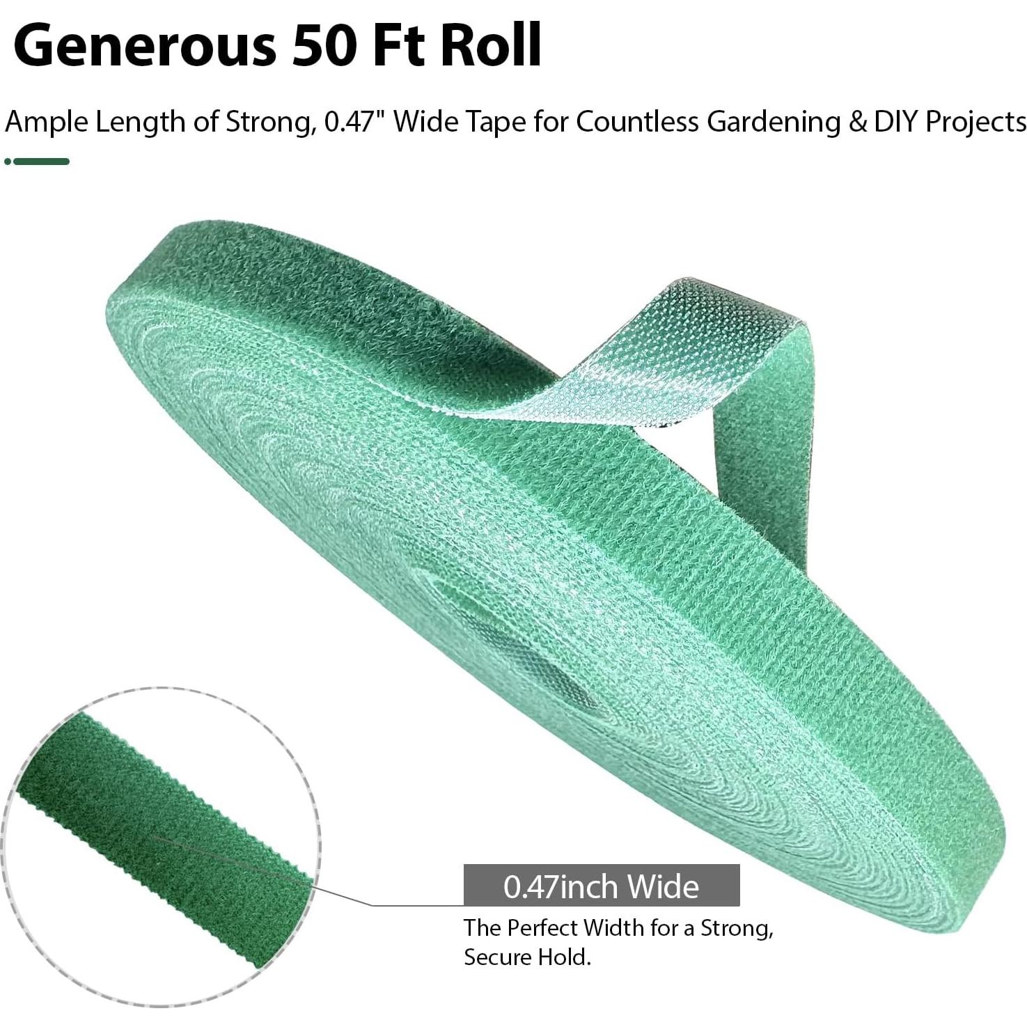 Ataduras Reutilizables MYLTW 15.24m x 1.19cm Nylon Verde