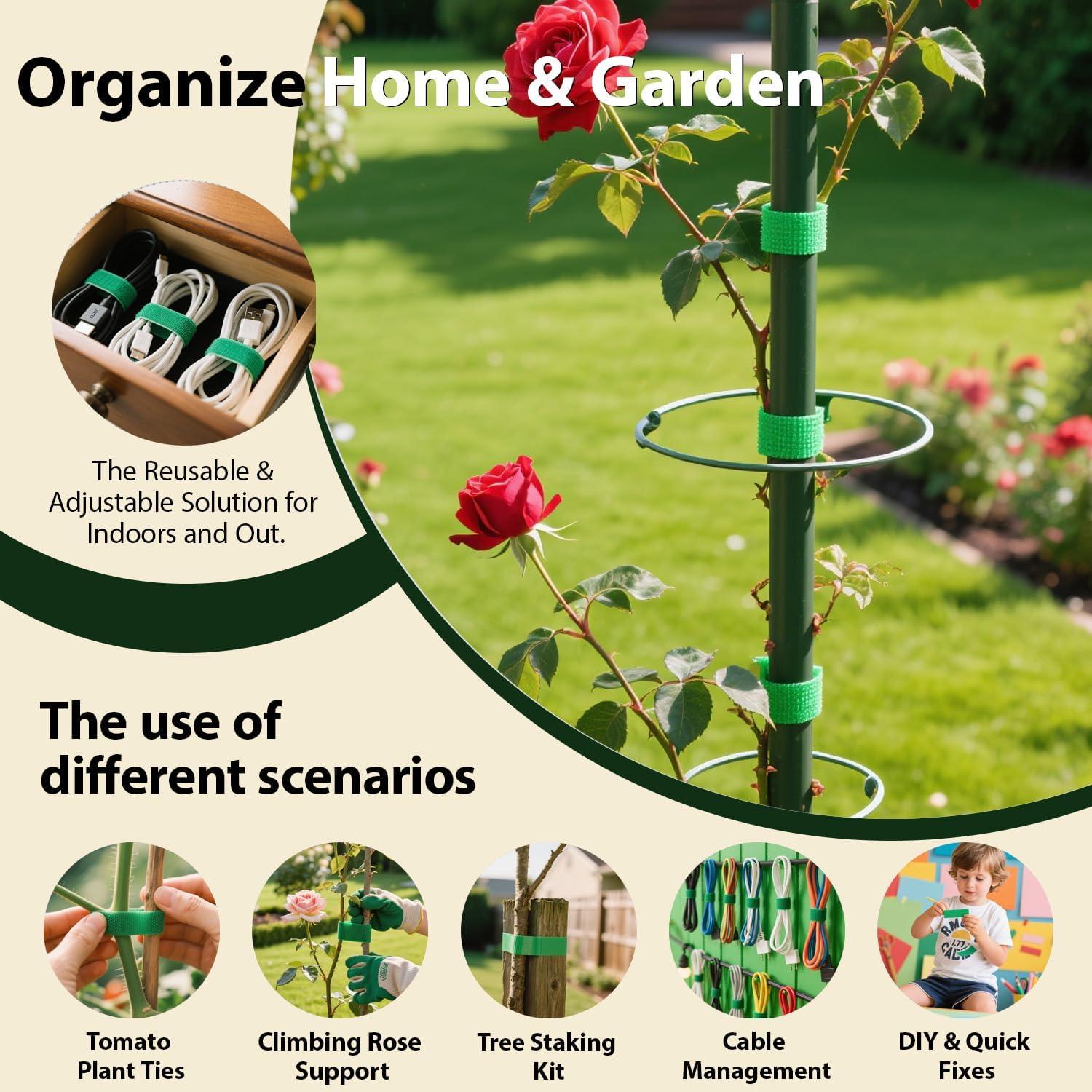 Ataduras Reutilizables MYLTW 15.24m x 1.19cm Nylon Verde