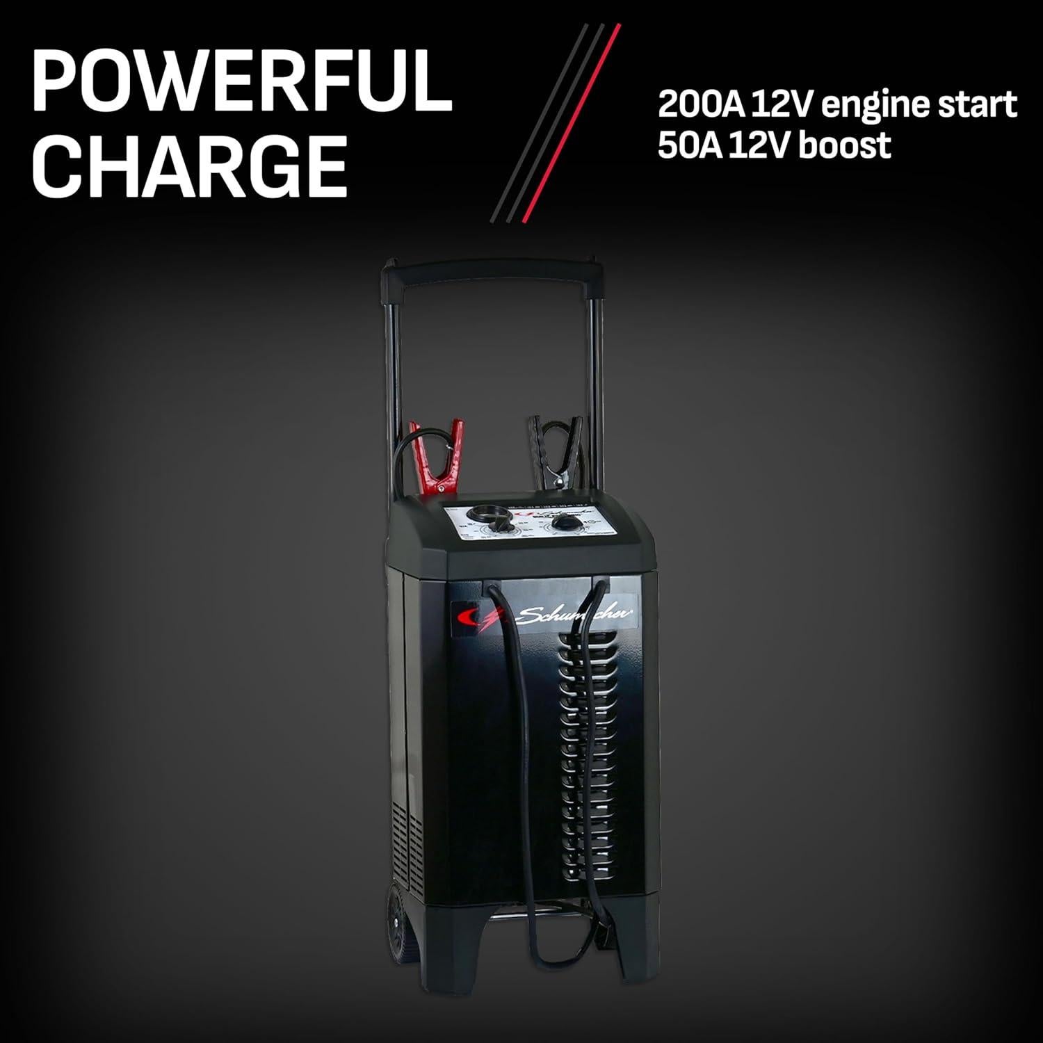 Cargador y Arrancador de Batería Schumacher SC1633 200A 12/24V