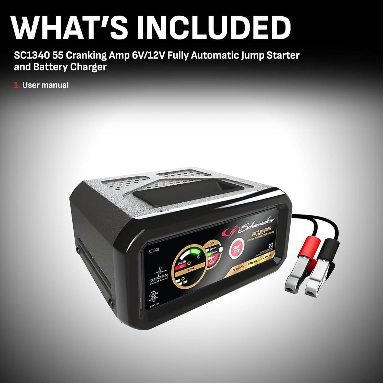 Cargador y Arrancador Schumacher SC1340 4 en 1 55A 12V