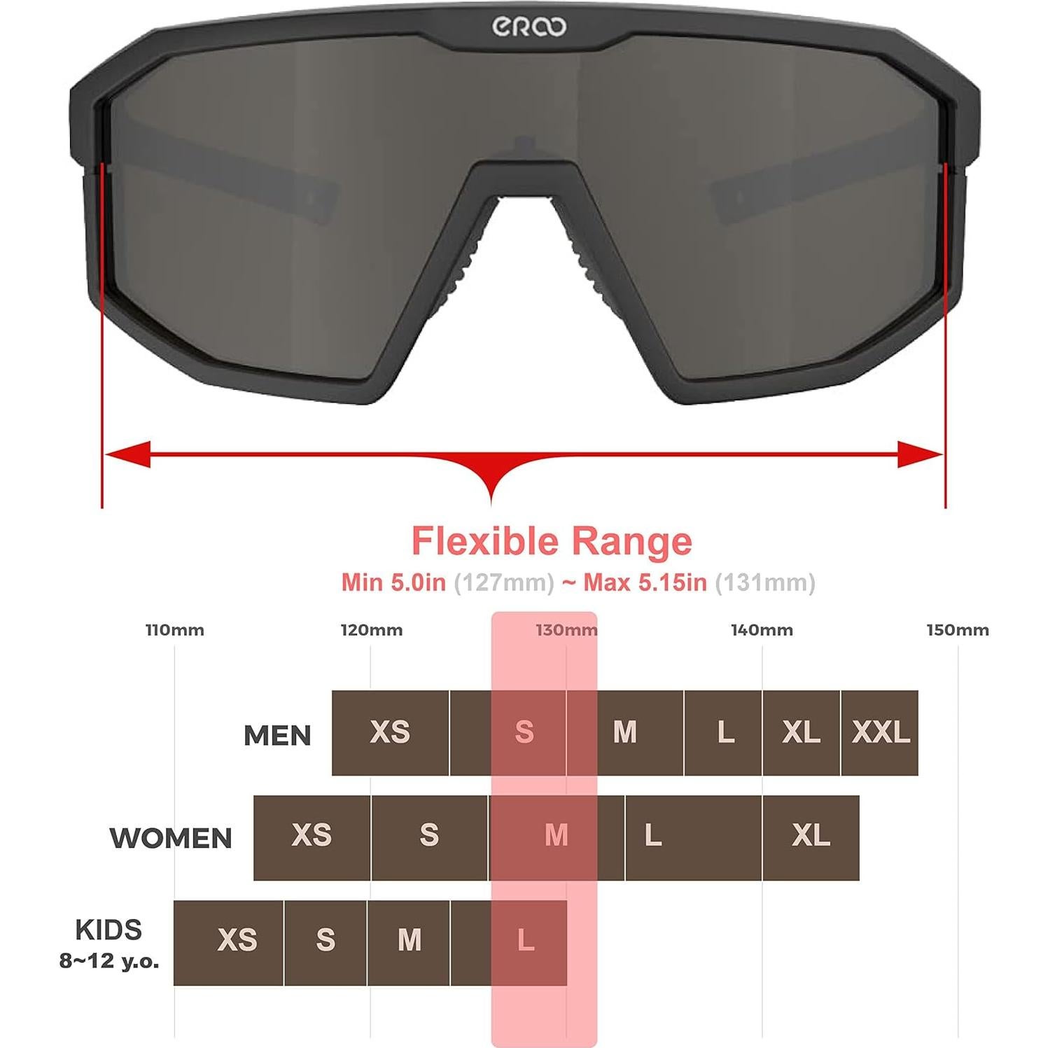 Gafas de Sol Deportivas Polarizadas ER00 F23a para Mujeres