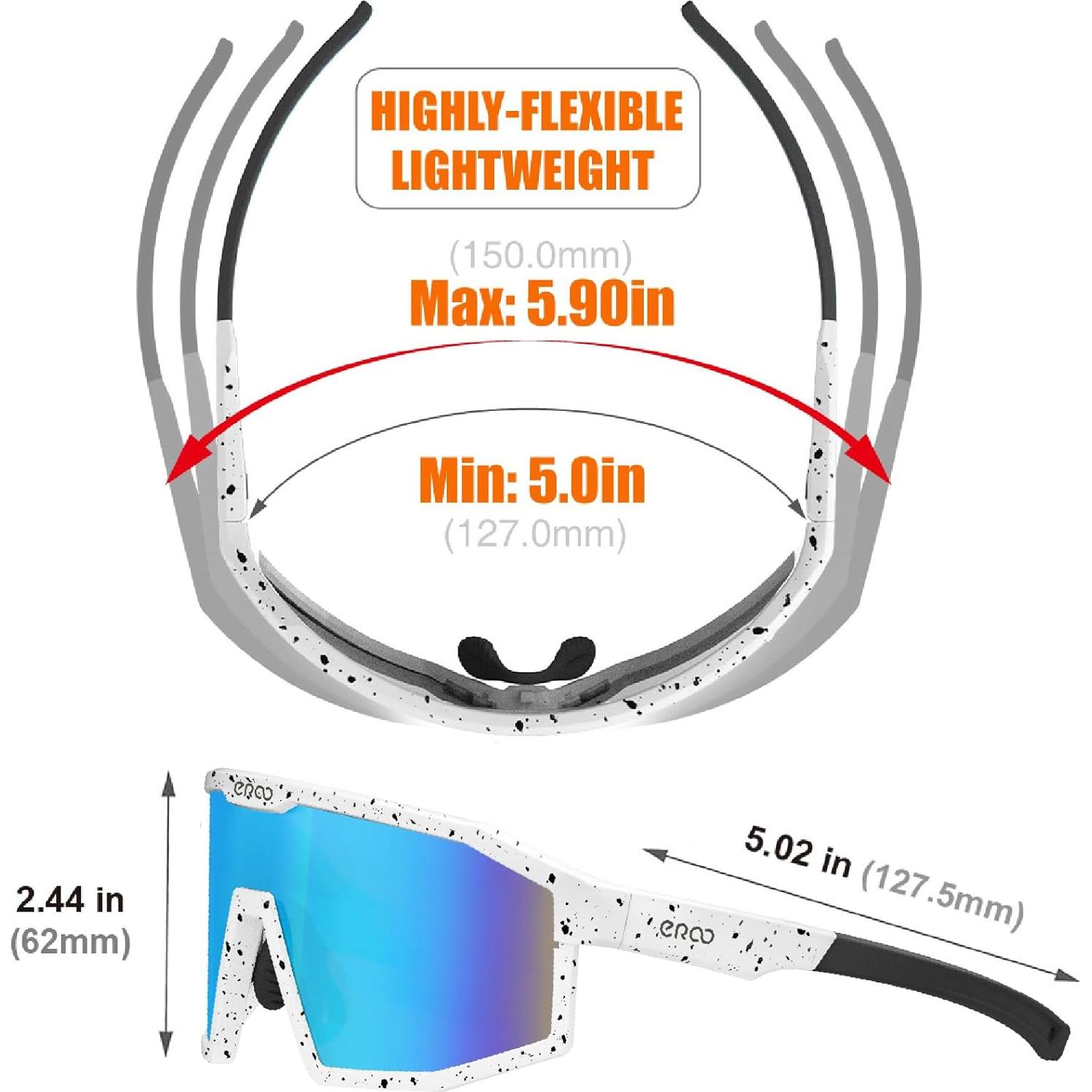 Gafas de Sol Deportivas ER00 F23a Polarizadas para Mujeres