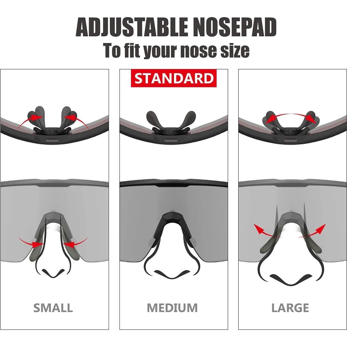 Gafas de Sol Deportivas ER00 F24f Negras para Mujeres