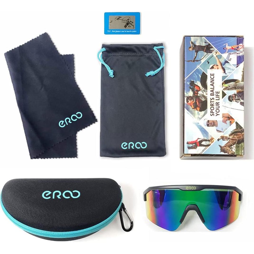 Gafas de Sol Deportivas ER00 F24f Negras para Mujeres