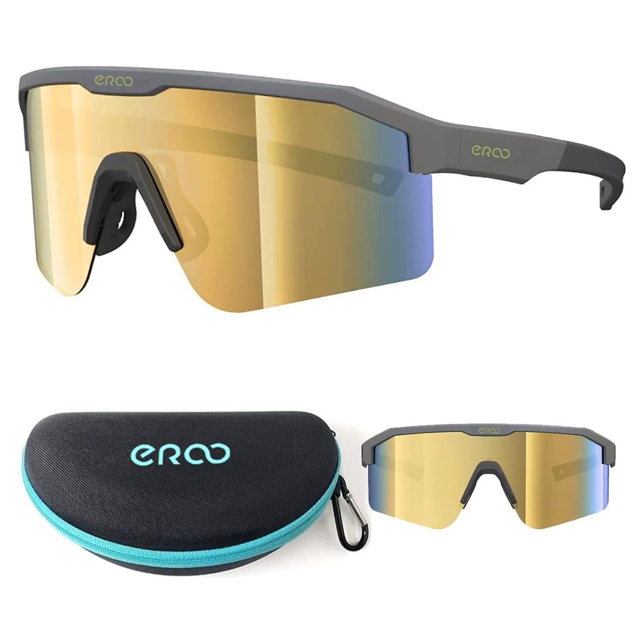 Gafas de Sol Deportivas ER00 F24f Gris Mate para Mujeres