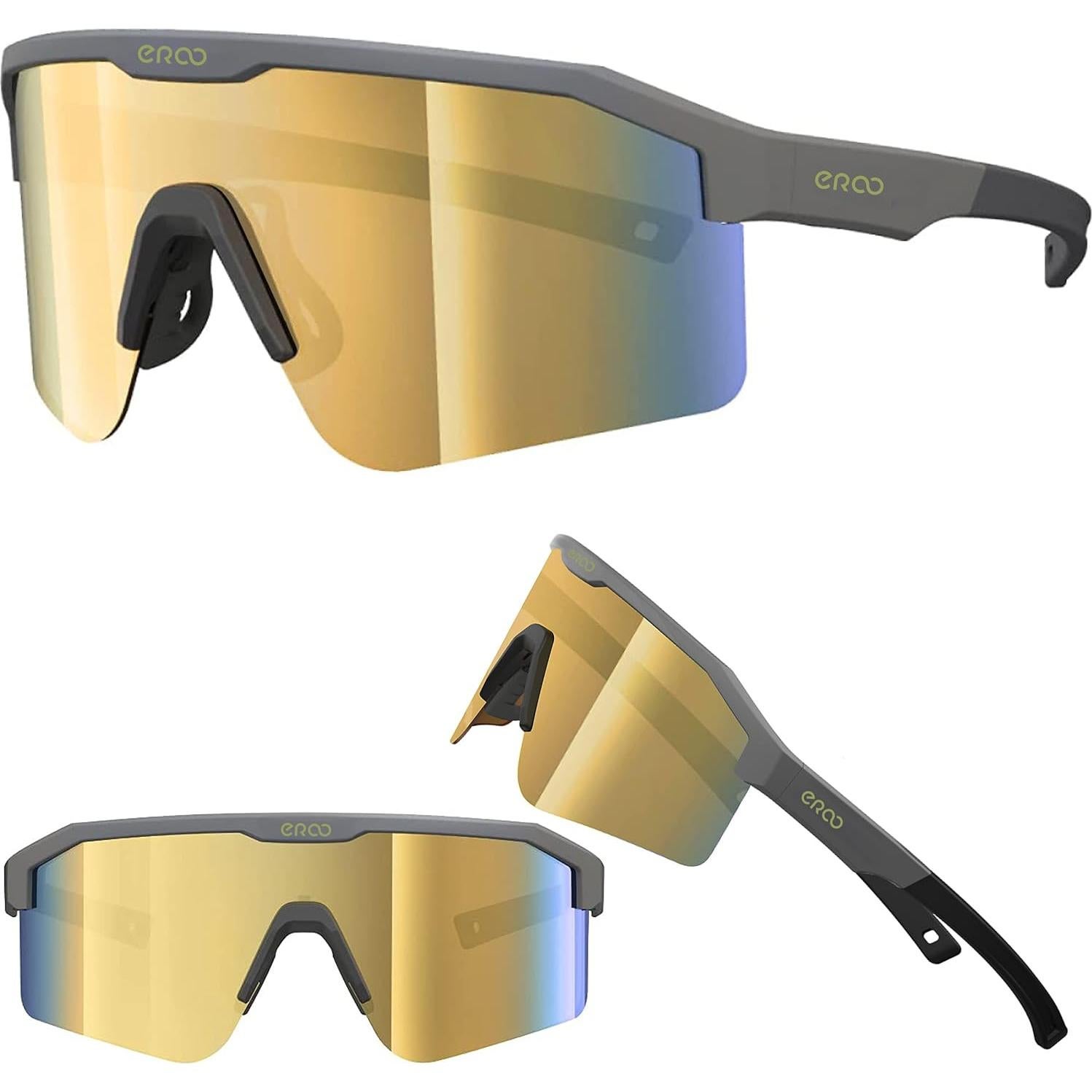 Gafas de Sol Deportivas ER00 F24f Gris Mate para Mujeres