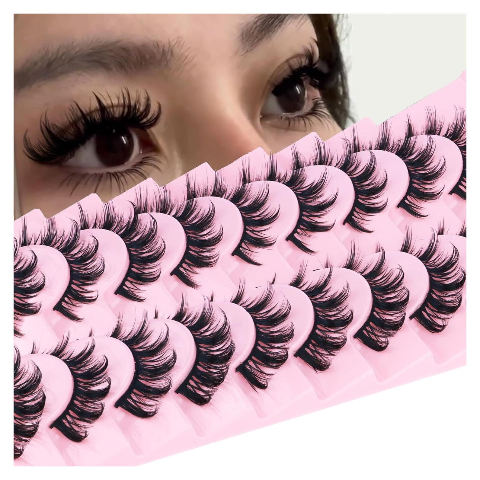 Pestañas Postizas FANXITON 15mm Estilo Japonés D Curl