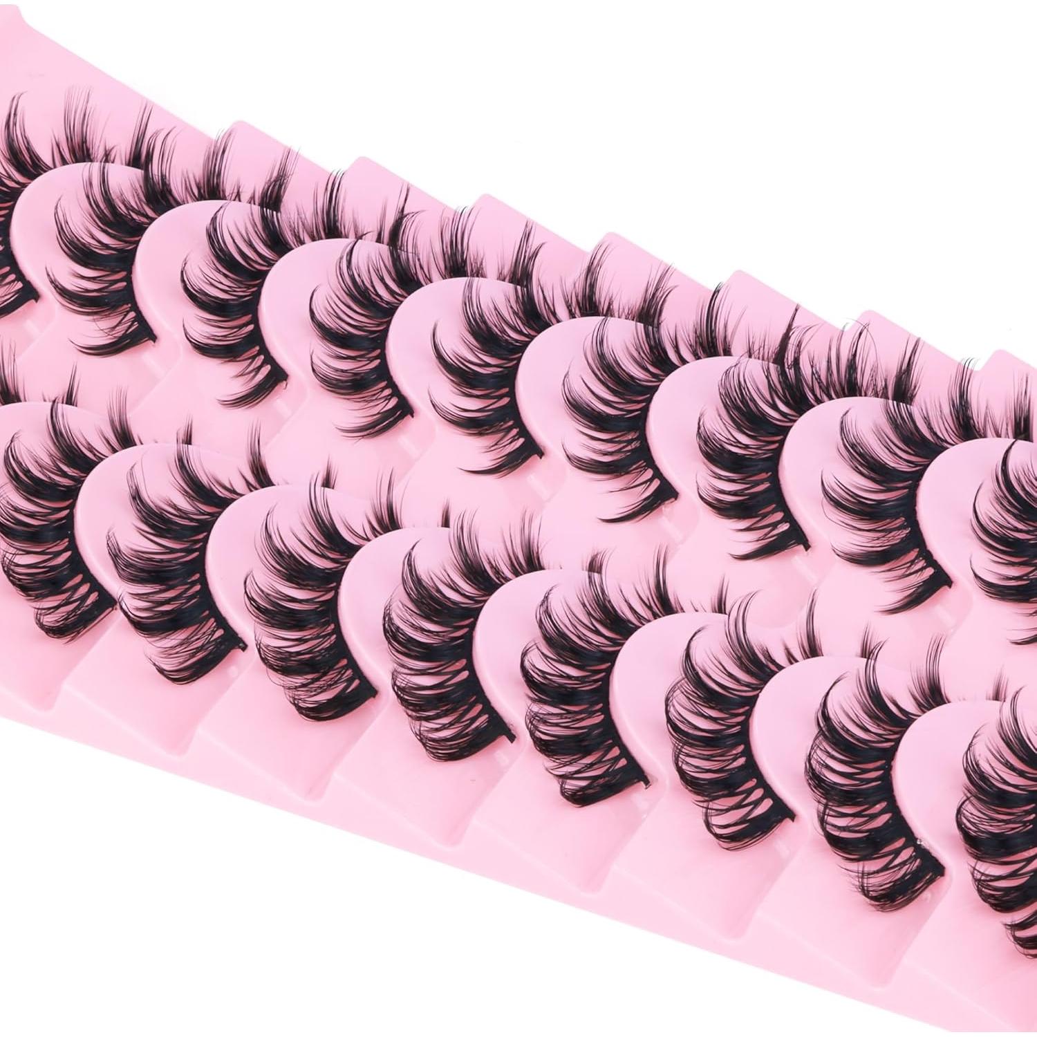 Pestañas Postizas FANXITON 15mm Estilo Japonés D Curl