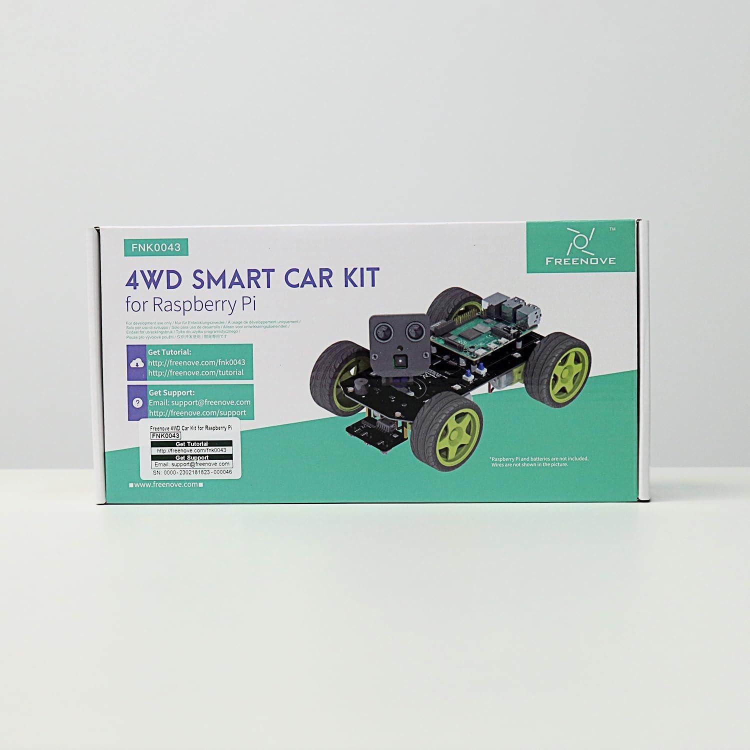 Freenove Kit Coche Inteligente 4WD para Raspberry Pi 21x15x12.5cm